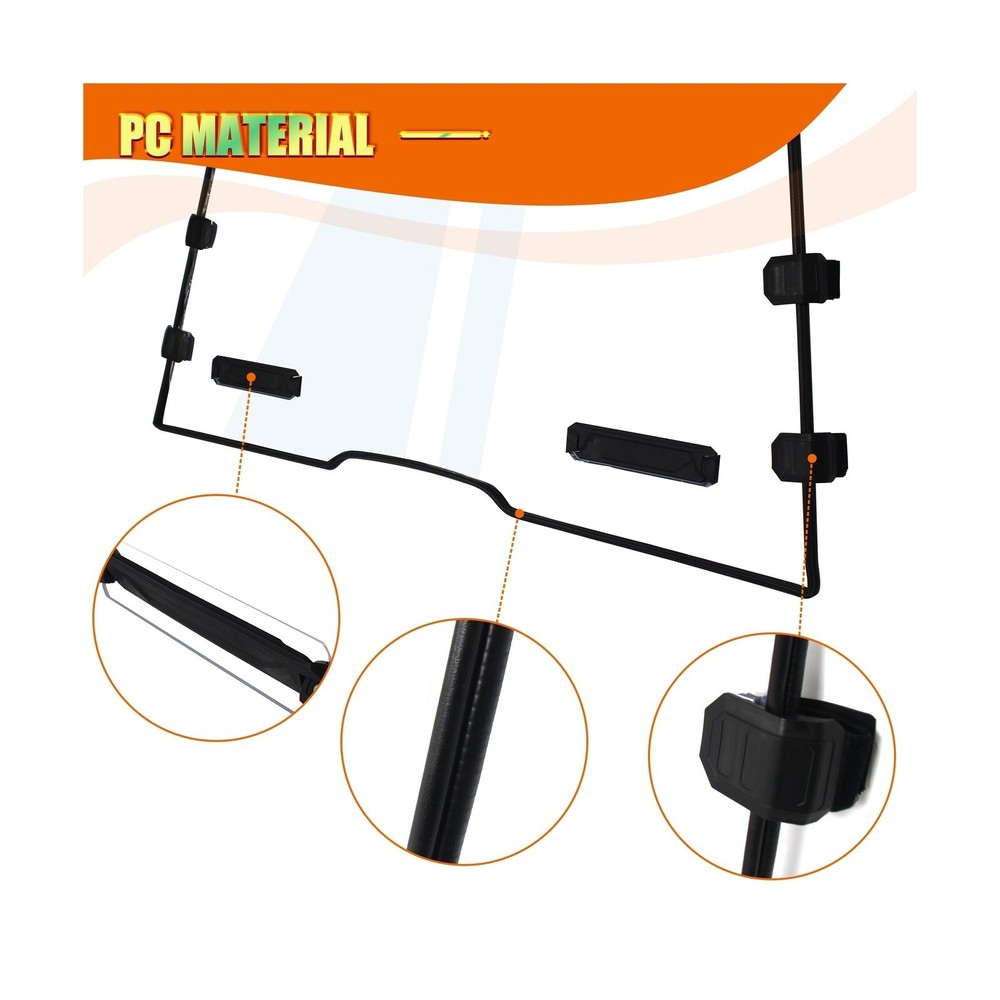 Front Full Windshield Compatible with Yamaha Wolverine RMAX2 1000/ RMAX4 1000...