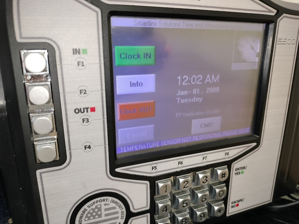 SmartLinx PL-5522SP Calculating Time Clock