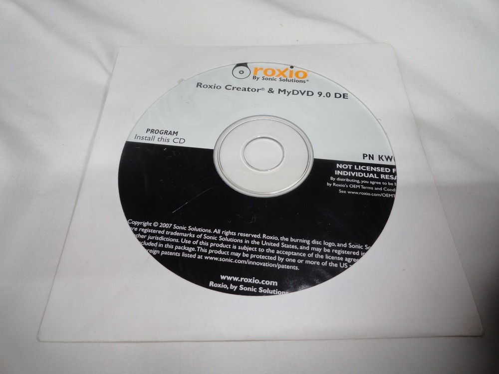 Roxio Creator & MyDVD 9.0 DE - NEVER OPENED