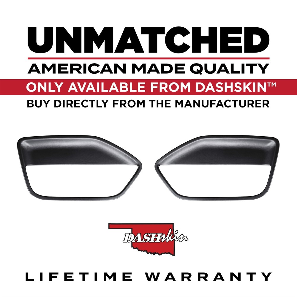DashSkin Molded Door Panel Inserts for 04-09 Mustang in Black