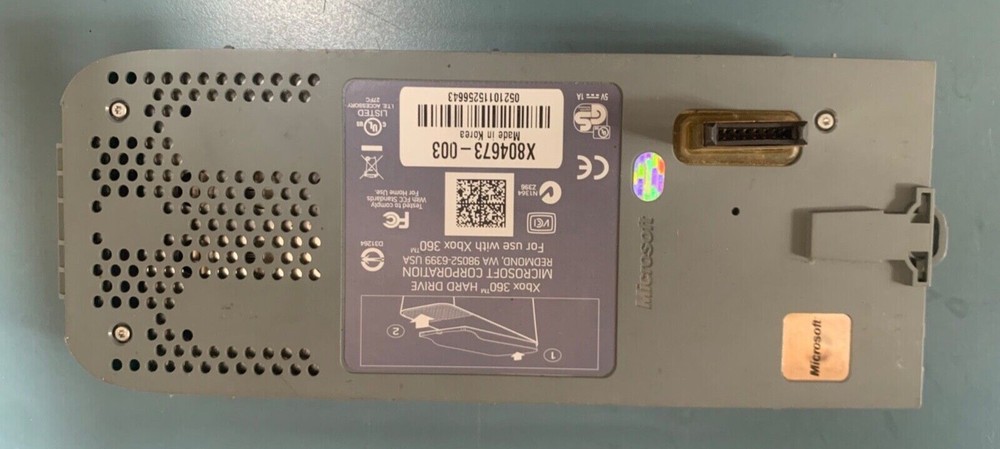 OFFICIAL MICROSOFT XBOX 360  EXTERNAL HDD HARD DRIVE 
