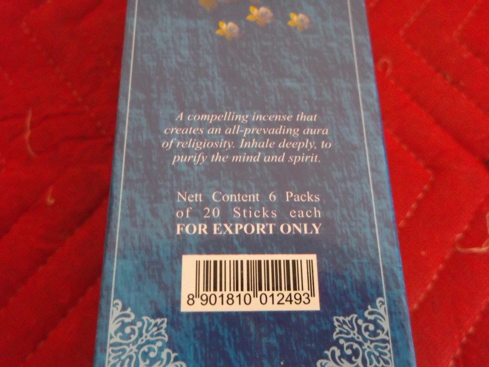 INCENSE STICKS HEM SAI BABA INDIA 6 HEX PACKS FULL CASE 120 COUNT