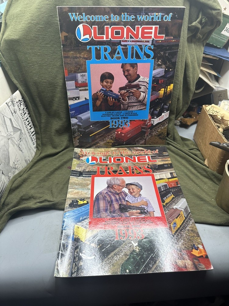 Lionel Train Catalogs 1993 Book One, Book Two, & Stocking Stuffer
