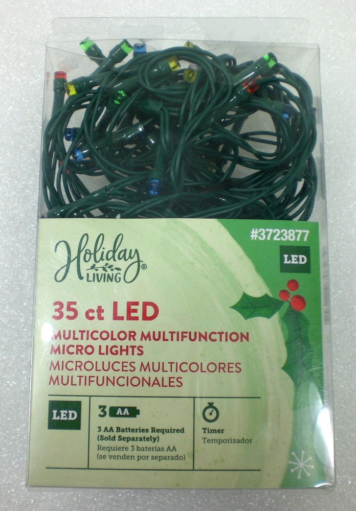 Holiday Living 35-Count Multi-function Multicolor LED Battery-operated Timer