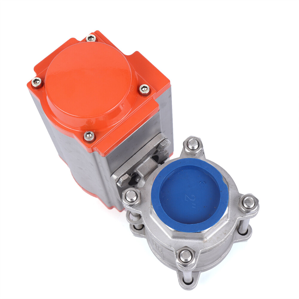 2" Pneumatic Air Actuated Ball Valve Stainless Single Acting Spring Return DN50