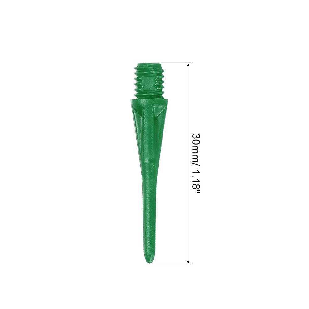 Plastic Dart Tips, 60 Pack 2BA Thread Soft Dart Tips Plastic Tip, Green