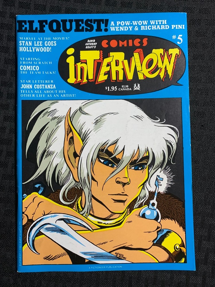 1983 COMICS INTERVIEW #5 FN- 5.5 Elfquest / Wendy & Richard Pini / Stan Lee