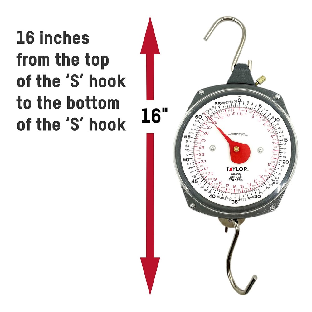 Dial Style 70-Pound Industrial Hanging Scale