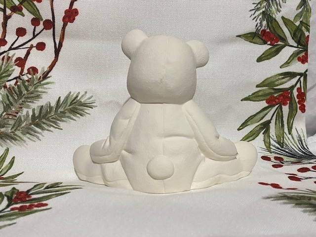 Teddy Bear Sitting Ceramic Bisque Ready to Paint