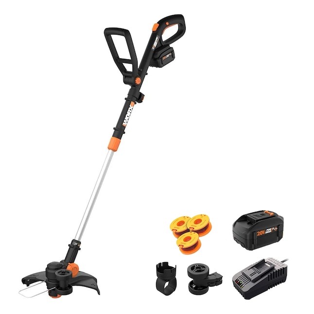 WORX PowerShare 20-volt 12-in Telescopic Shaft Battery String Trimmer Edger Conv