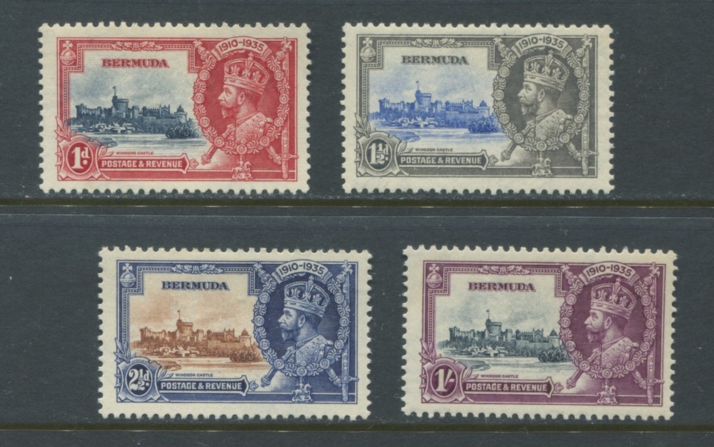 Bermuda KGV 1935 Silver Jubilee set mint o.g. hinged