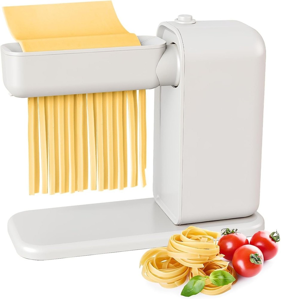Electric 3-in-1 Pasta Maker Machine Includes Rollers Cutters White