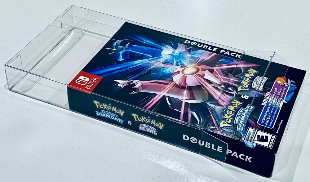 1 Box Protector Only For POKEMON DIAMOND AND PEARL Nintendo Switch Double Pack