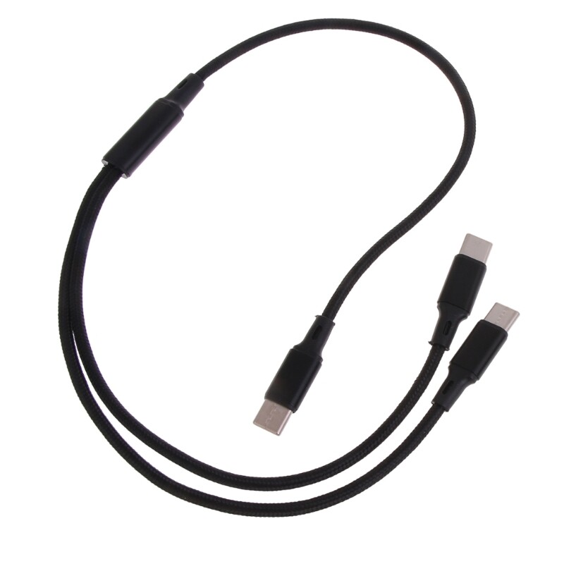 Type-C to Type-C+Type-C Cable for Two Type C Mobile Simultaneous