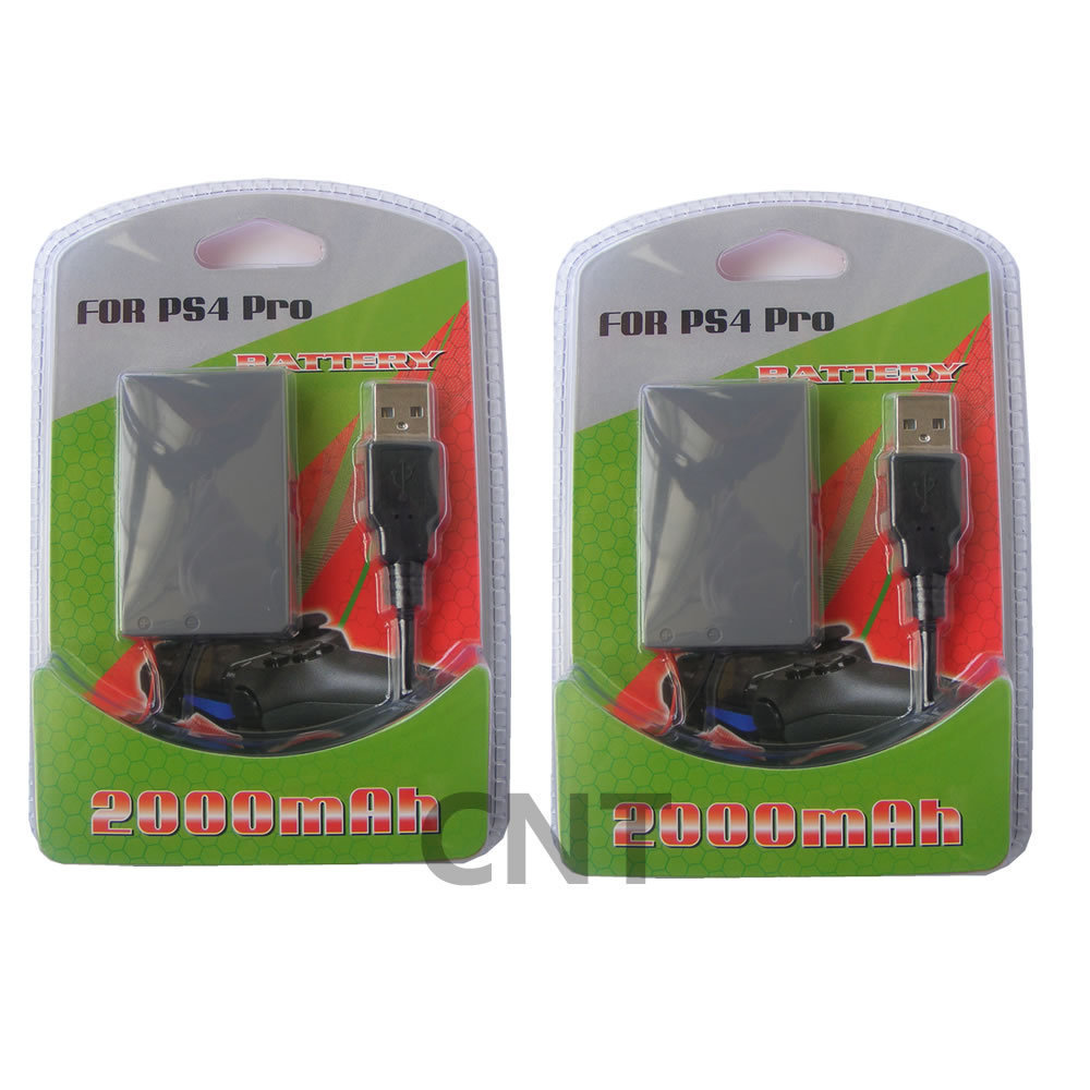 2X Replacement Battery 2000mAH for Sony PS4 DaulShock 4 Pro CUH-ZCT2 controller