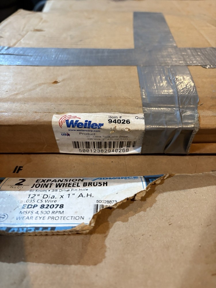 Weiler Abrasive 12" Expansion Joint Cleaning Wire Wheel