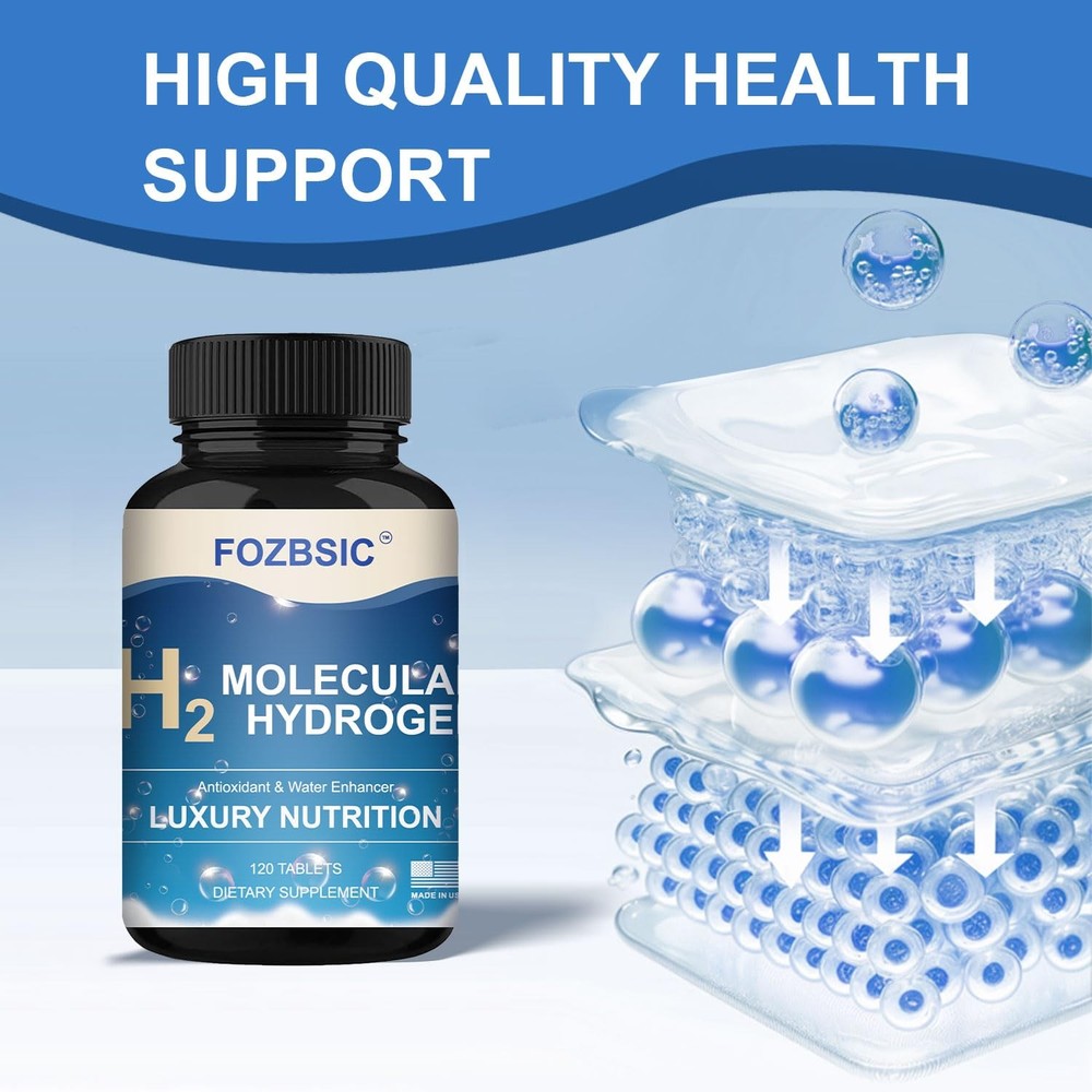 Hydrogen Water Tablets with Magnesium - H2 Molecular Tabs for Drinking Water,...