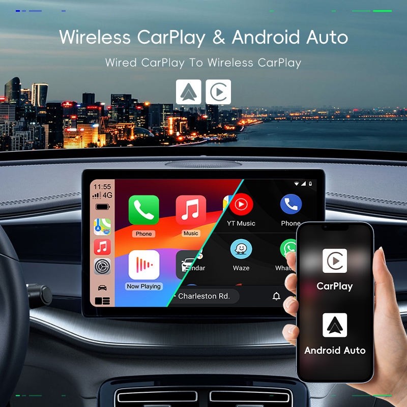Wireless CarPlay USB Adapter With Screen Mirror