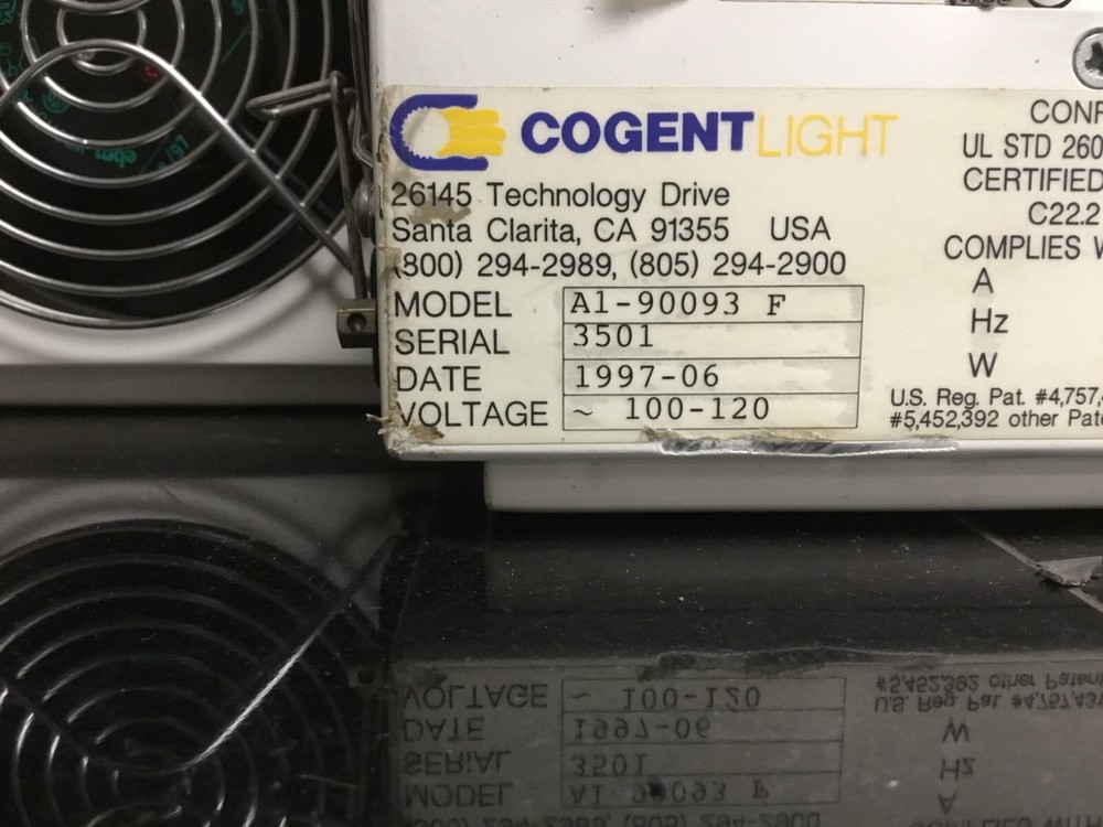 Cogent A1-90093 F XL Illuminator Light Source