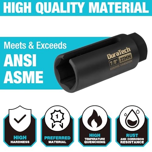 O2 Oxygen Sensor Socket 3/8" Drive x 7/8"(22mm), Oxygen Sensor Remover Tool