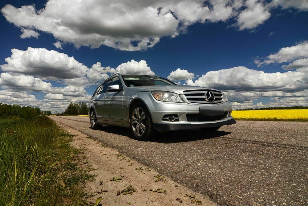 Front Bumper Spoiler Lip for MB C Class W204 2006-2011