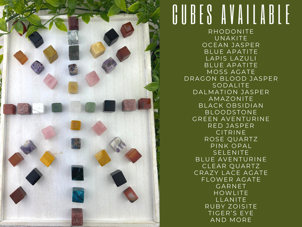 Black obsidian mini crystal cube - black obsidian cube - obsidian mini cube -