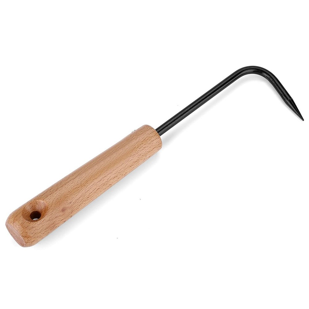 Root Hook Loosening Tool, Crack Weeder Tool with Wooden Handle, Bonsai Tools ...