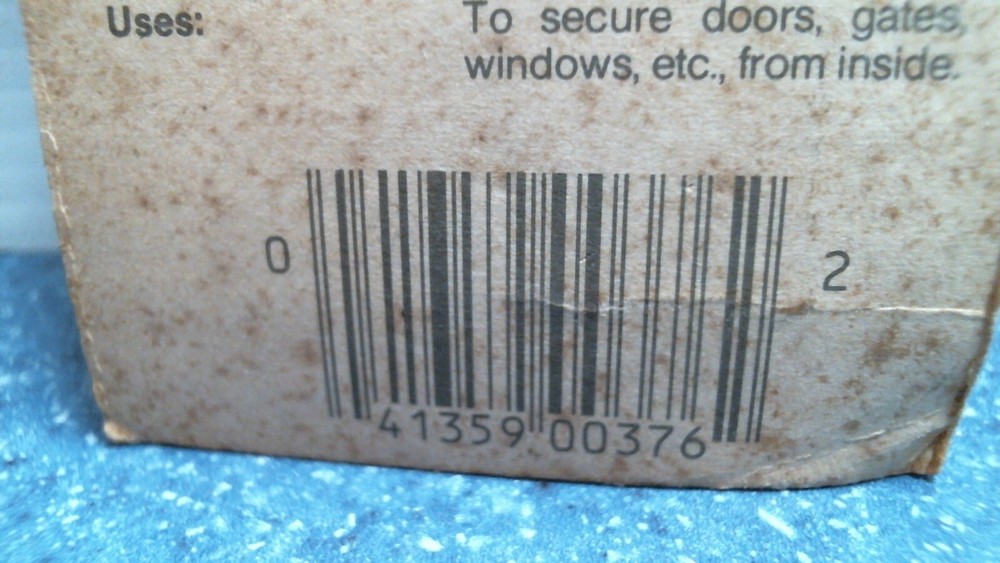 Hager Solid Brass Surface Bolt 6" (CD1404) FS