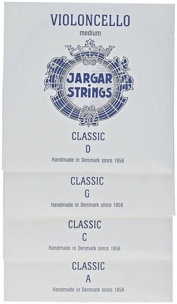 Jargar Cello SET CLASSIC Coated Steel Strings, Medium