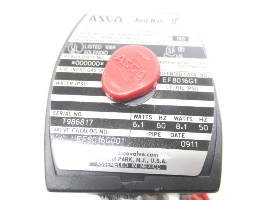 ASCO EF8016G001 110/120V NSMP