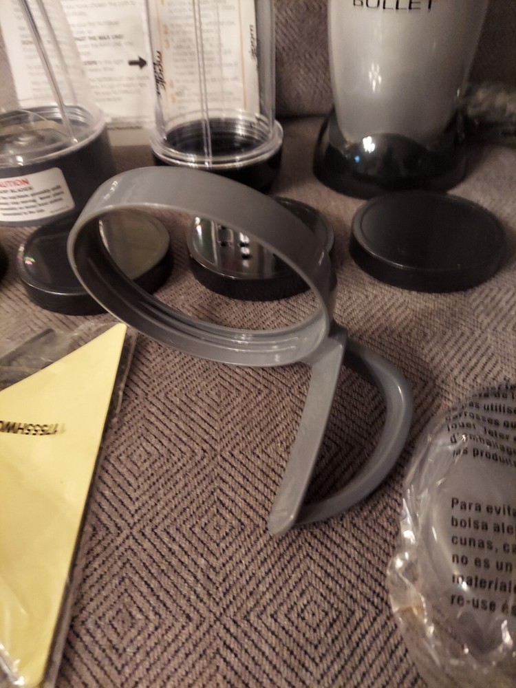 Magic Bullet Model MB1001 Blender Silver & Black 15+pieces