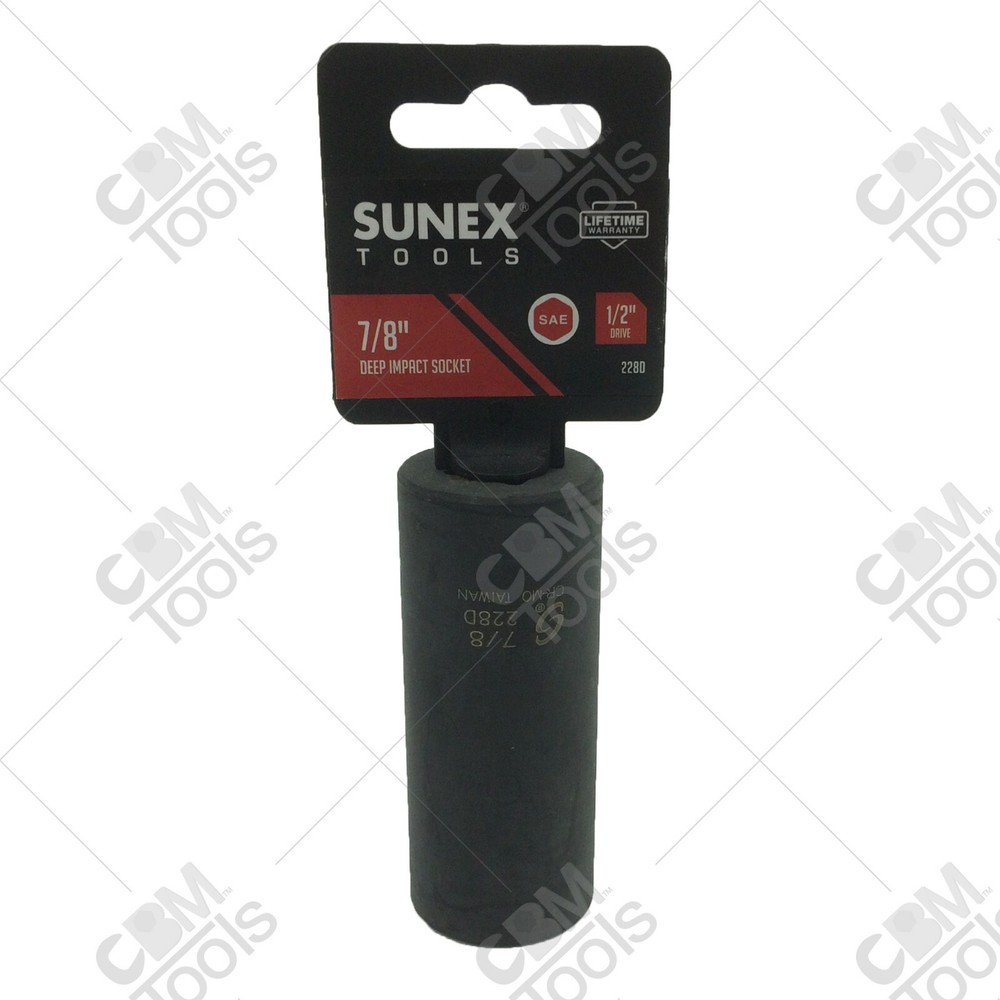 Sunex 228D 1/2" Drive Deep 7/8" Impact Socket