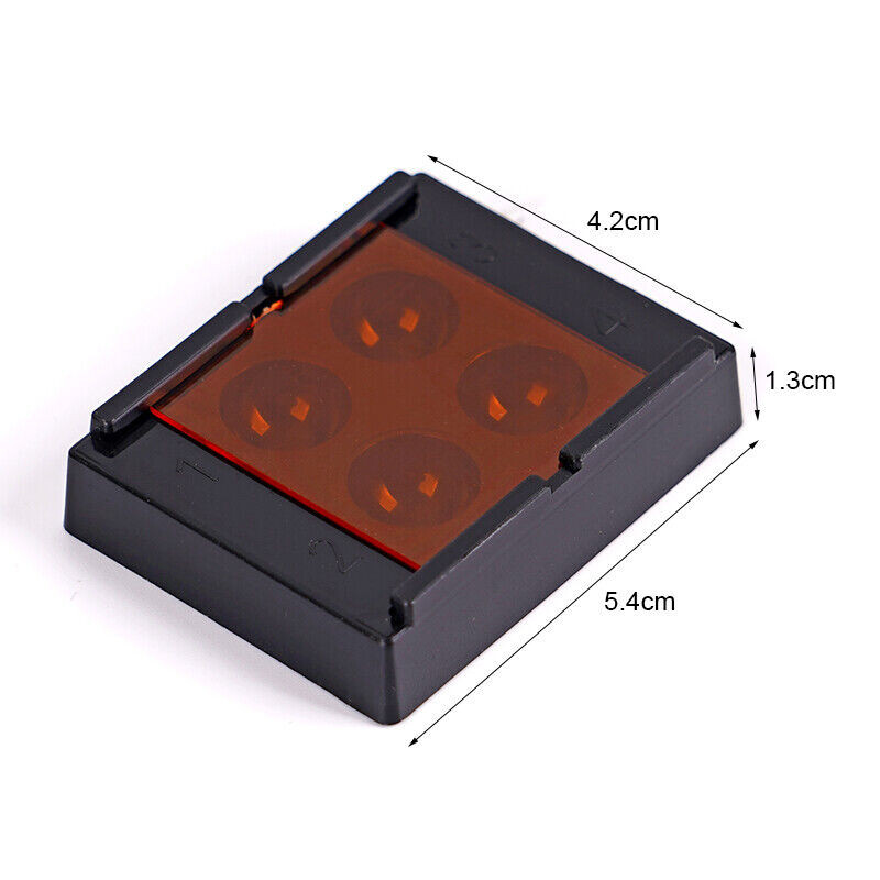 Dental Veneer Storage Box Teeth Patch Shading Light Retainer Molar Box 4 Holes