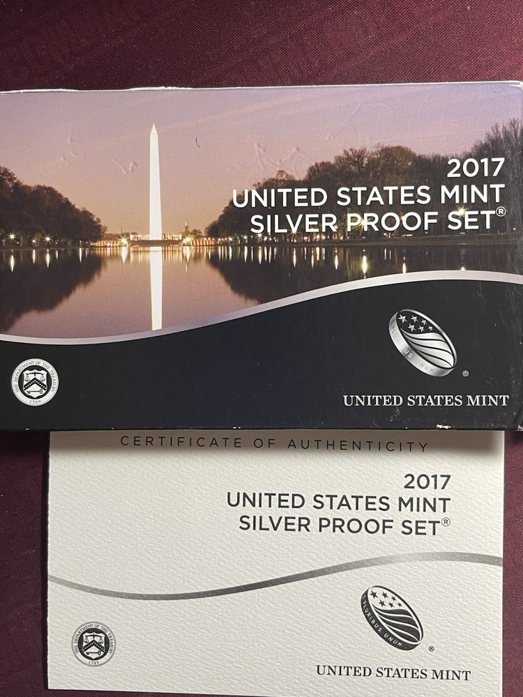 2017-S US MINT Silver Proof Set. W/ COA&OGP 10 Coins