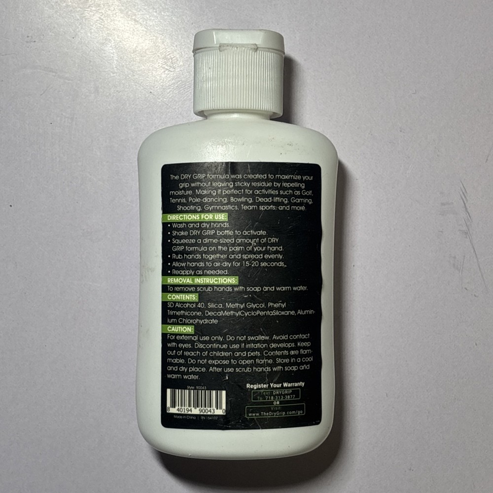 Dry Hands & Pole Grip Solution – Transparent Non Sticky Anti-Slip Solution