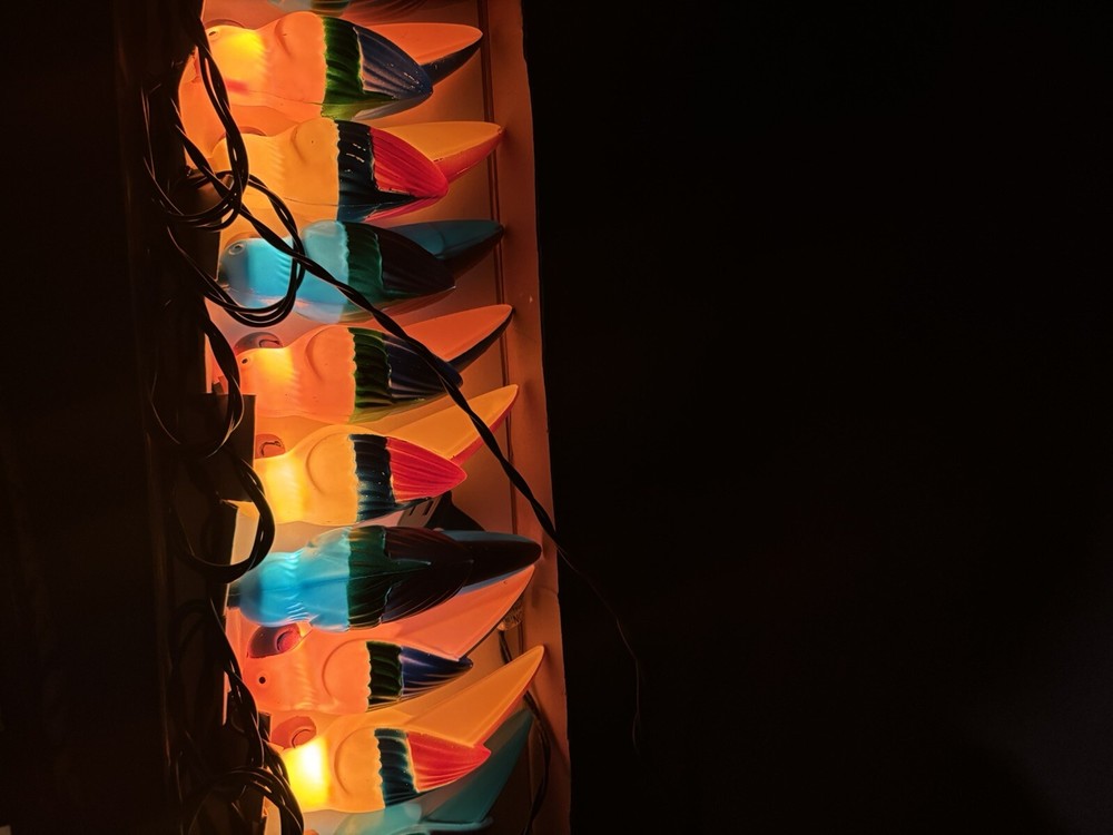 Vintage 90s Parrot Patio Lights