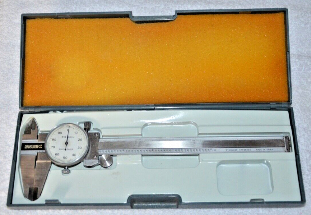 Smiec 9" Dial Caliper: 6" Range/.001 Dial Graduations