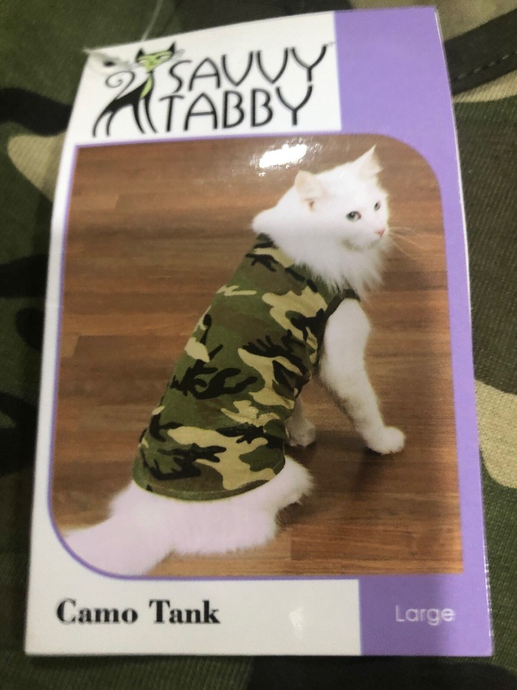 Savvy Tabby Camo Tank Size Large