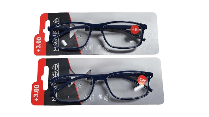 2-Pack Magnifeye Blue Frame 3.0 Reading Glasses