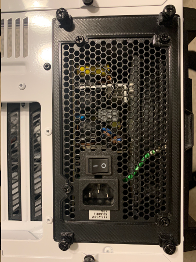 NZXT Power Supply PSU Mounting Bracket 3D Printed Replacement