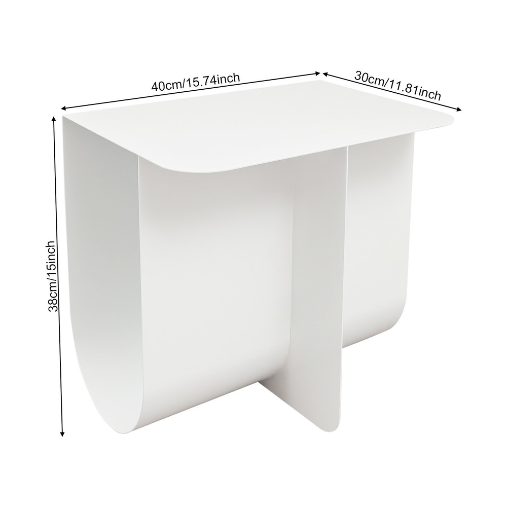 Floor Standing Side Table Metal Small End Table Modern Coffee Table 40*30*38cm
