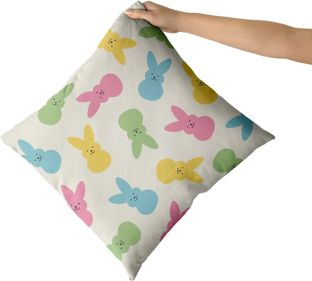 Spring Easter Pillow Covers 18" x (Pack of 2), Bunny