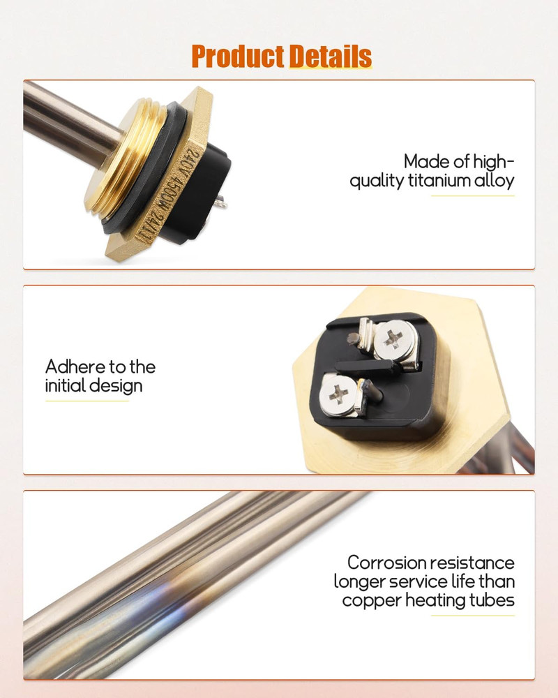 Water Heater Element Replacement Fit for Rheem Marathon, Replace SP213670, 4500W