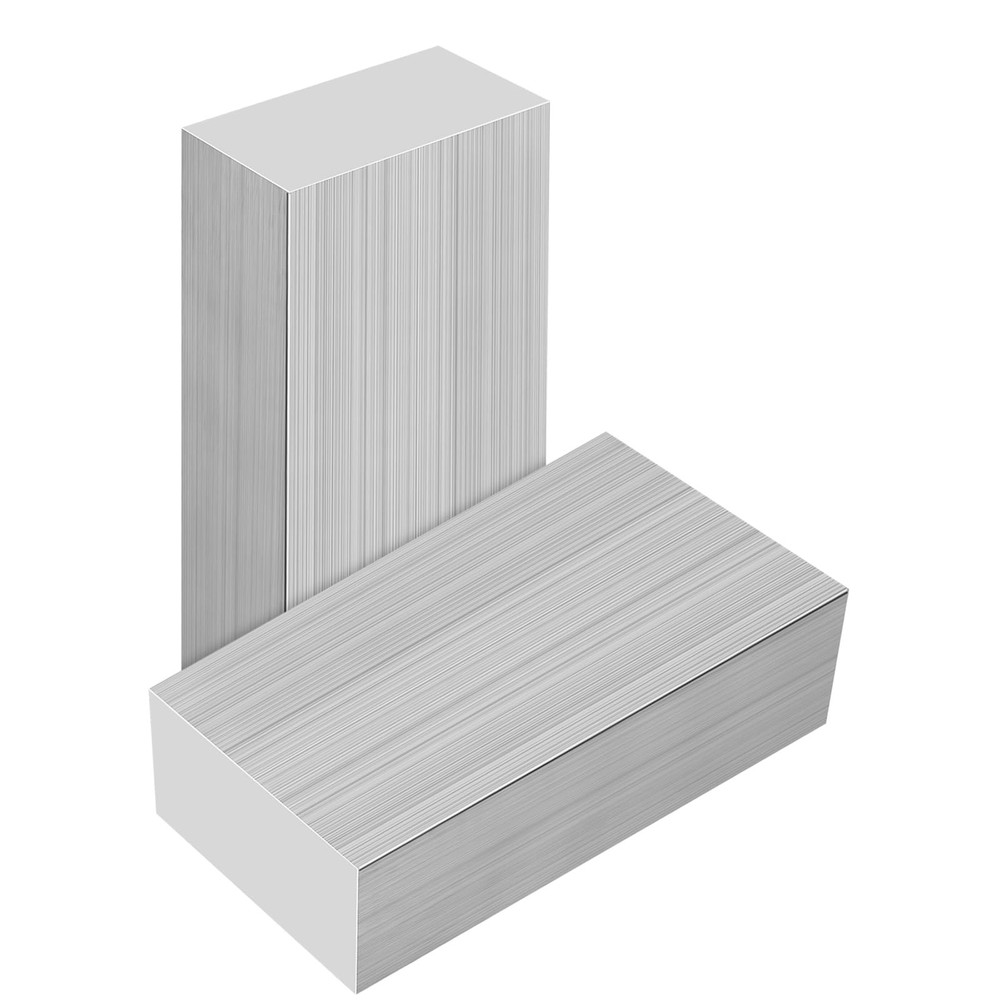 4PCS 1x2x4 Inch Aluminum Bar 6061 Solid Flat Block Mill Stock for Projects