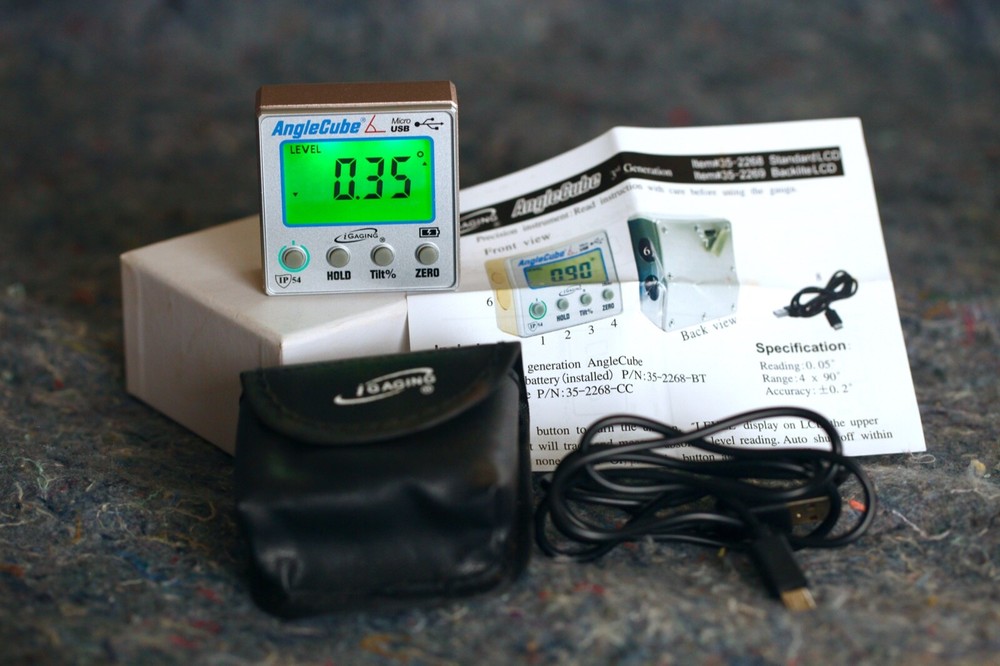 Digital Angle Cube Gauge Bluetooth Level Protractor Magnetic Angle Cube Gauge