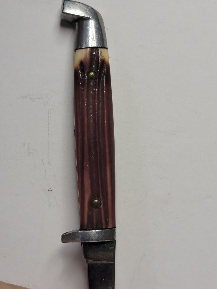 Fixed Blade Knife Imitation Winterbottom Bone with Sheath