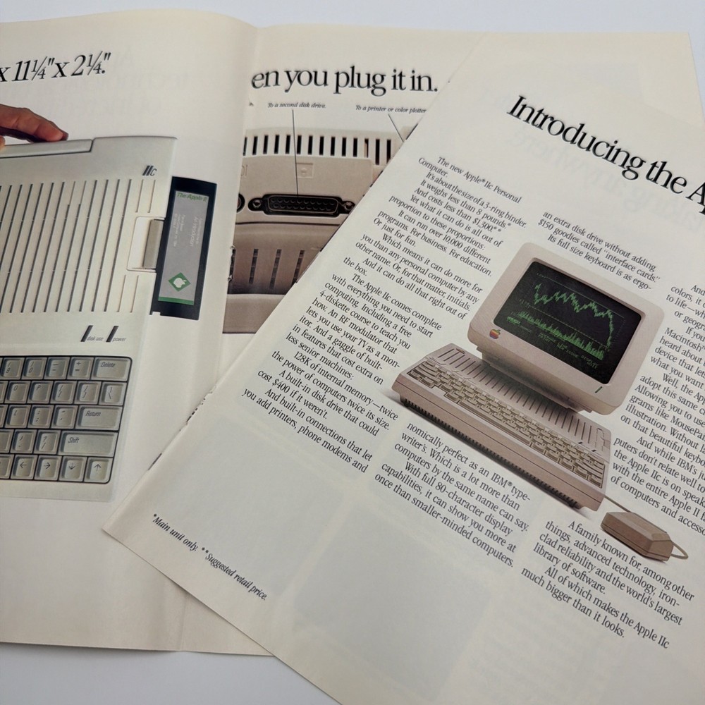 1984 Apple Computer: Breakthrough, 8 Pages Vintage Print Ad