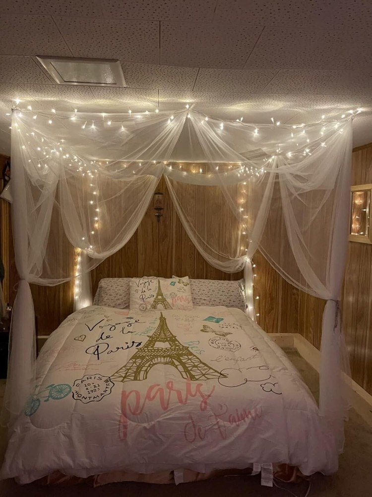 Fairy Lights Plug In 39Ft 600 Led Cluster Lights Waterproof String Light Warm WT