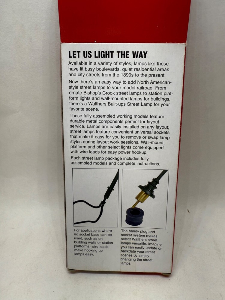 Walthers Ho Scale Cornerstone Series BuiltUps Ornate Wall Mounted LIght (3 Pack)