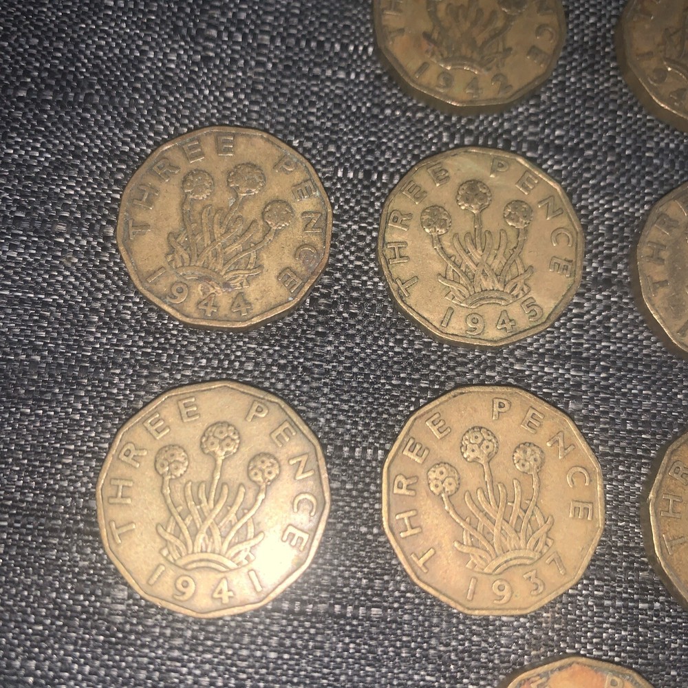 Bundle Of 3D BRITISH COINS ALL DIFFERENT DATED